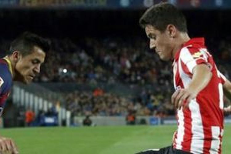 Ander Herrera membela tim nasional Spanyol di Olimpiade 2012 di London.