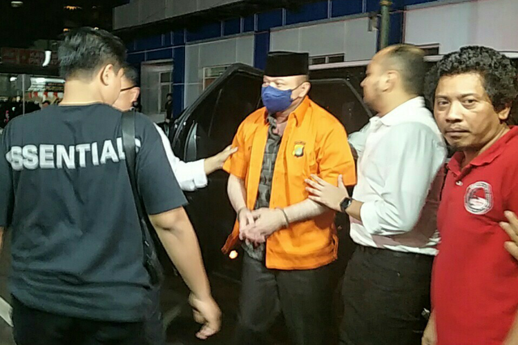Eks Kapolda Sumatera Barat Irjen Teddy Minahasa resmi ditahan di Ruang Tahanan Narkoba Polda Metro Jaya, Senin (24/10/2022).
