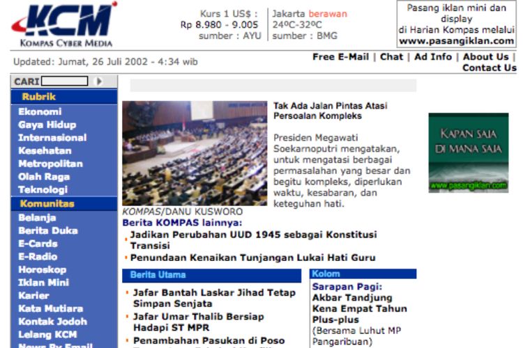 Situs KCM tahun 2002.