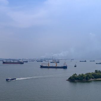 Ilustrasi Selat Malaka.