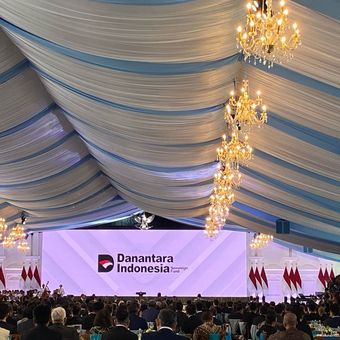 Peluncuran Danantara Indonesia di Istana Kepresidenan Jakarta, Senin (24/2/2025). 