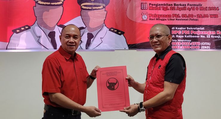 Mantan Wakil Bupati Banyumas Ambil Formulir Pendaftaran Bakal Calon Bupati dari PDI-P