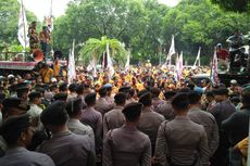 Massa Pendukung OSO Kembali Gelar Aksi di Depan KPU