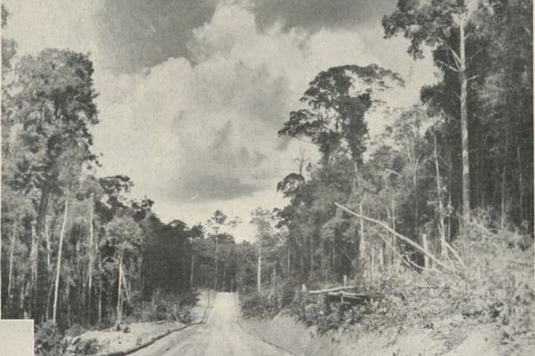 Pembangunan jalan Tempino ke Plaju 1936