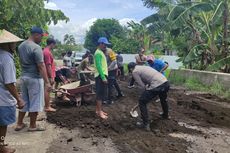 Warga Probolinggo Tanam Padi hingga Memancing di Jalan Rusak, Camat Lapor ke Dinas PUPR