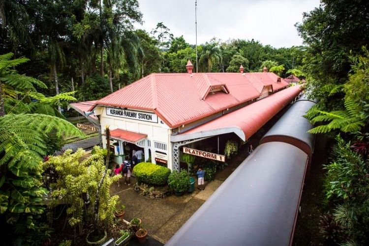 Stasiun Kuranda di Queensland, Australia