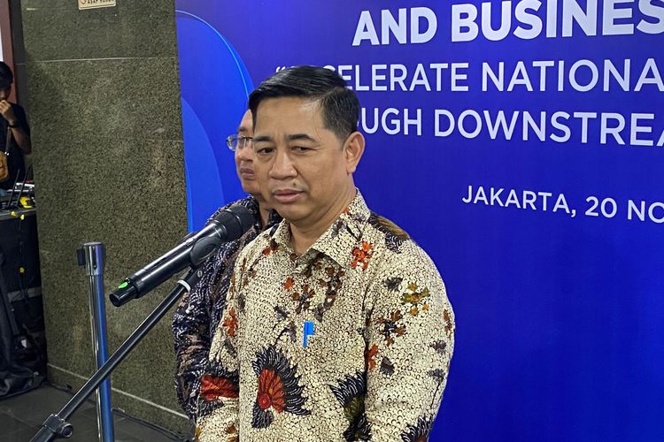 Plt Dirjen Penguatan Daya Saing Produk Kelautan dan Perikanan KKP, Mahmud, di Jakarta Pusat, Kamis (20/11/2025). 