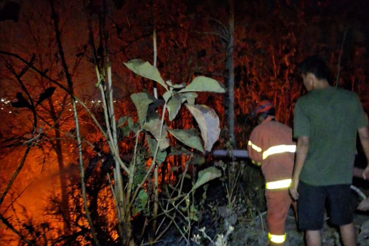 Kebakaran Lahan di Gunung Tugel Kutoarjo Bikin Warga Panik, Api Merembet hingga Dekat Makam China