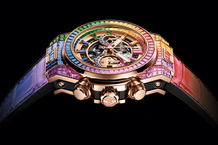 Hublot Big Bang Unico Full Baguette King Gold Rainbow