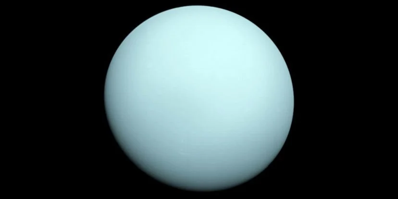 Penampakan Uranus diambil dari Voyager 2 tahun 1986