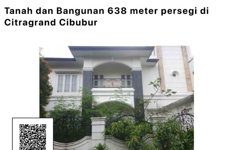 Rumah Megah Eks Hakim Agung Dilelang KPK, Harga Limitnya Rp 6 Miliar