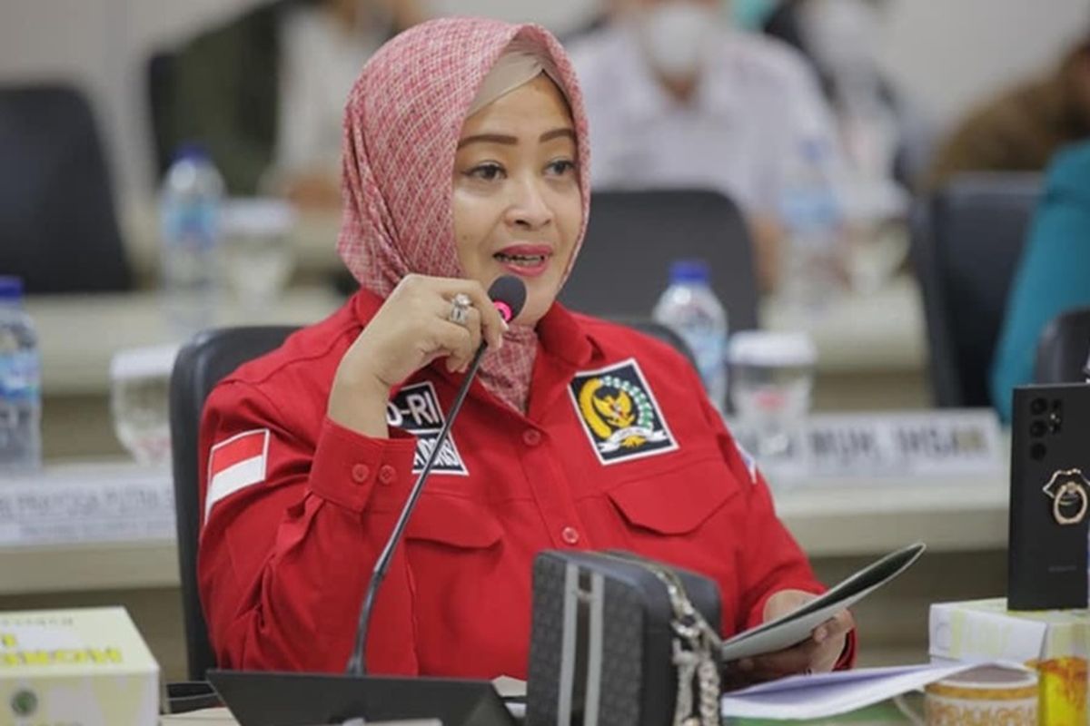Anggota DPD Dapil DKI Jakarta sekaligus Caleg DPD Dapil DKI Jakarta Fahira Idris 