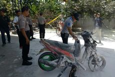 Sepeda Motor yang Terbakar di SPBU Pamulang Milik Pedangang Bensin Eceran
