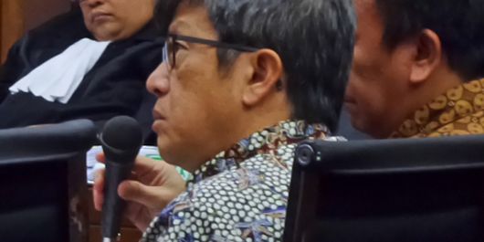 Direktur PT Quadra Solutions, Anang Sugiana Sudihardjo, di Pengadilan Tipikor Jakarta, Jumat (3/11/2017).