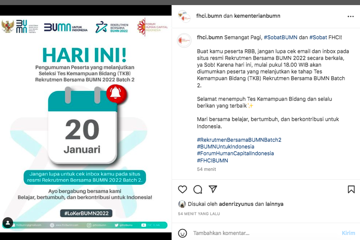 Hasil tes Bahasa Inggris rekrutmen BUMN akan diumumkan hari ini mulai pukul 18.00. Cara cek hasil Bahasa Inggris rekrutmen BUMN.