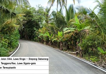 Jalan ke Kebun Kini Mulus, Petani Aceh Tenggara Lebih Mudah Angkut Hasil Panen