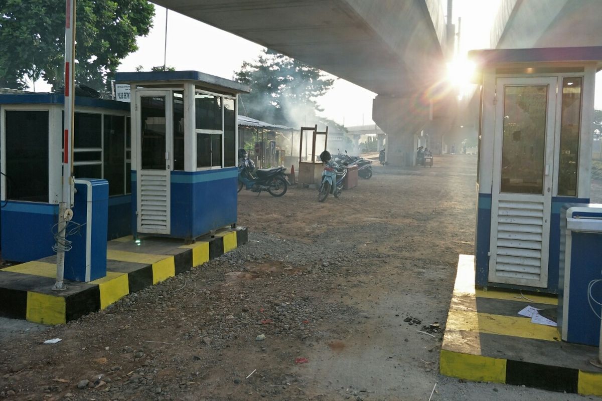 Park and Ride eks lahan Polri di R.A Kartini, Jakarta Selatan, Rabu (20/3/2019).