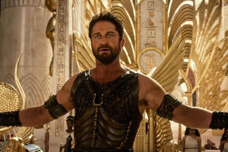 Gerard Butler dalam film Gods of Egypt