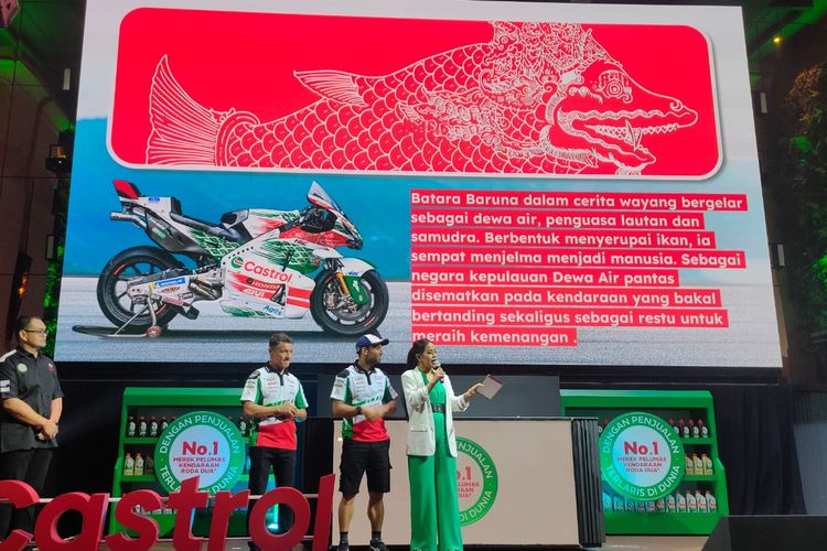 Castrol Indonesia turut meluncurkan livery spesial yang akan digunakan LCR Honda pada MotoGP Indonesia 2024