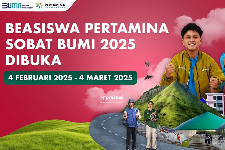 Pertamina Buka Beasiswa Sobat Bumi 2025 bagi Mahasiswa S1