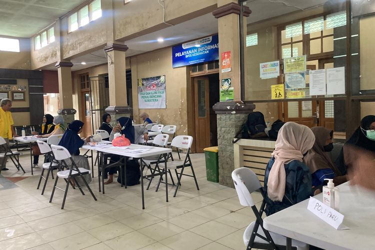 Kondisi terkini RSUD Aceh Tamiang di Kecamatan Karang Baru, Kabupaten Aceh Tamiang, Provinsi Aceh, Minggu (28/12/2025).