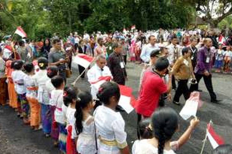 Delegasi BDF IX berkunjung ke Pondok Pesantren Bali Bina Insani, Tabanan, Kamis(9/12/2016)