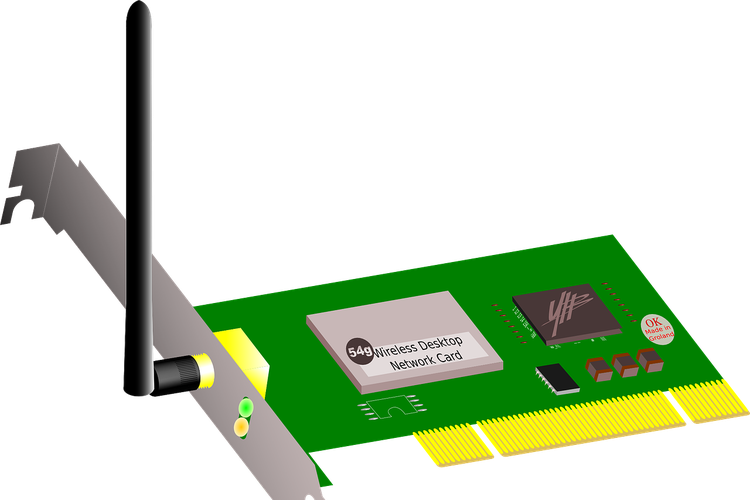 Ilustrasi LAN Card atau NIC (Network Interface Card).
