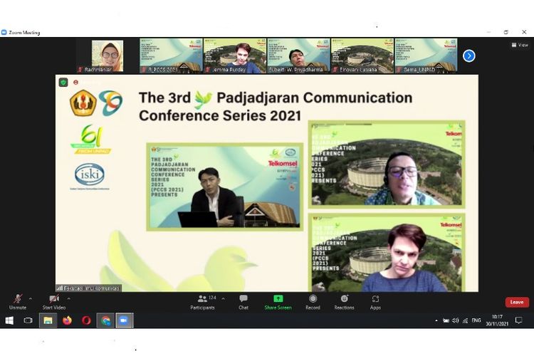 Gelaran The 3rd Padjadjaran Communication Conference Series 2021 (PCCS 2021) yang digelar Fakultas Ilmu Komunikasi Universitas Padjadjaran (Fikom Unpad) pada 30 November - 1 Desember 2021