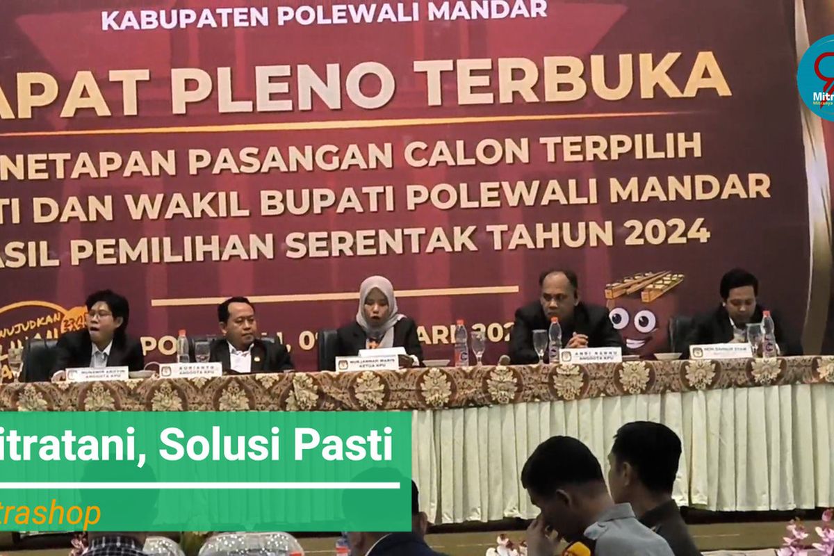 Samsul Mahmud-Andi Nursami Ditetapkan sebagai Bupati dan Wabup Polewali Mandar Terpilih