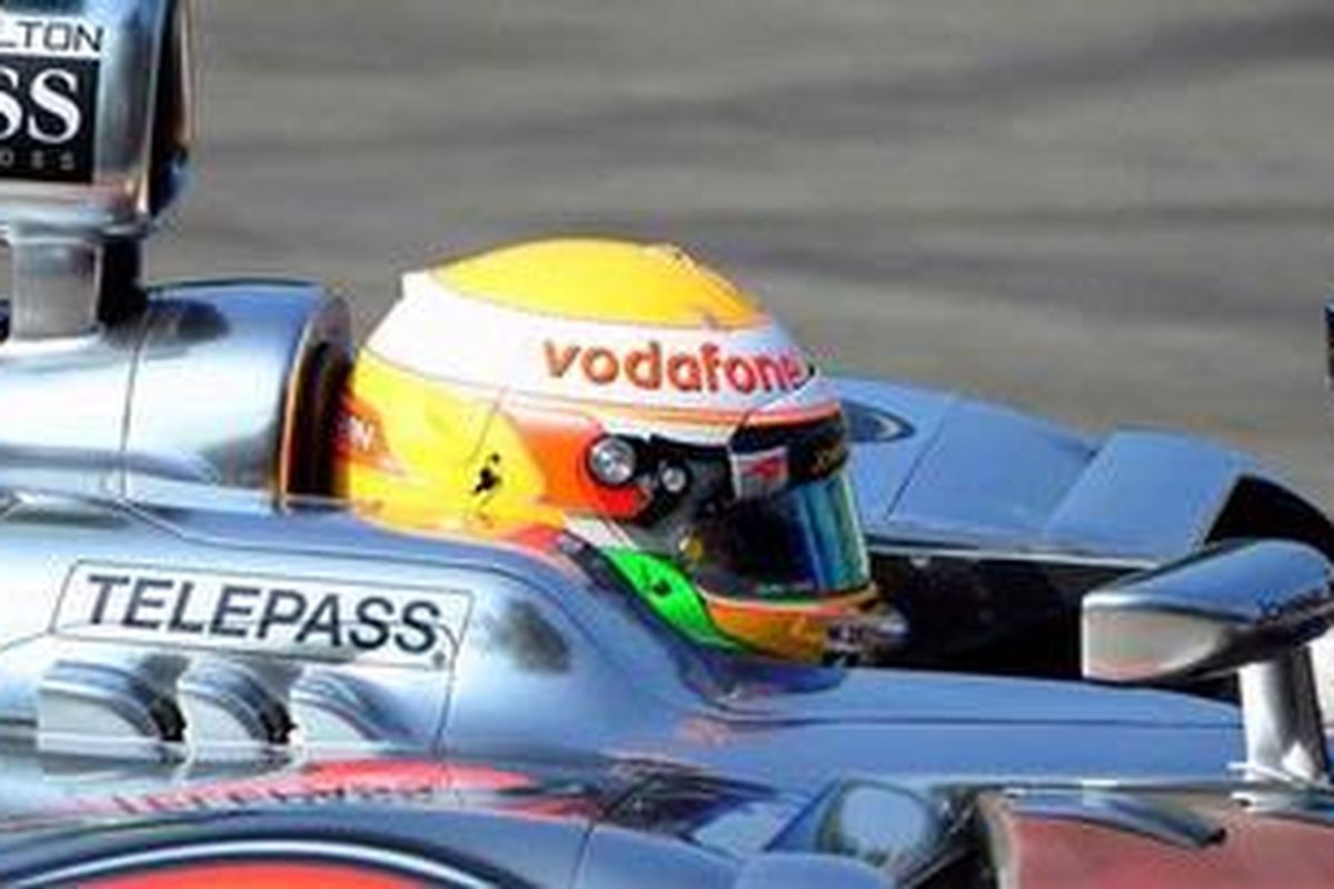 Pebalap McLaren, Lewis Hamilton.