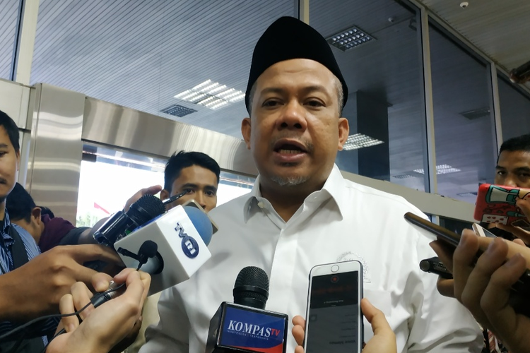 Wakil Ketua DPR RI Fahri Hamzah di Kompleks Parlemen, Senayan, Jakarta, Rabu (21/8/2019)
