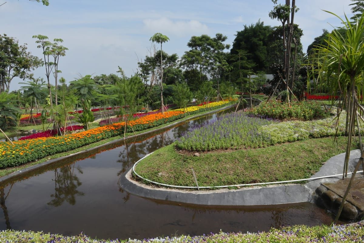 Suasana Leuweung Geledegan Ecolodge di Bogor, Jawa Barat.