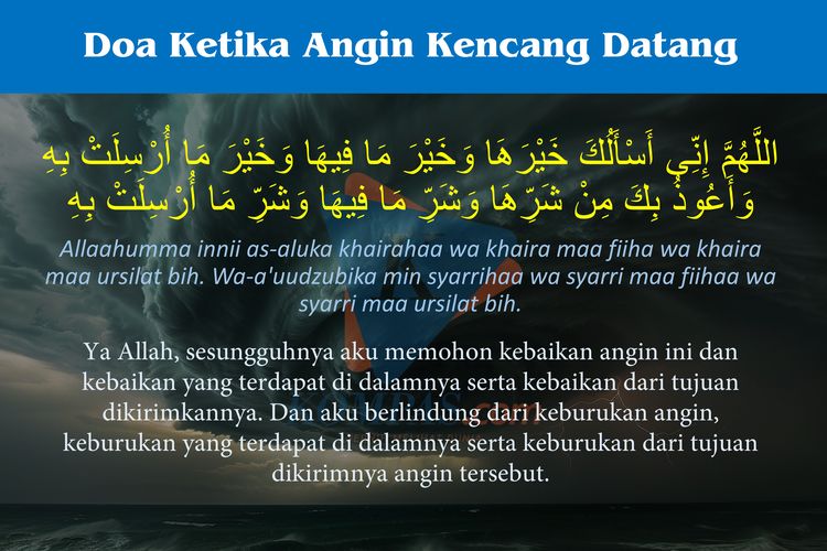 Doa Saat Angin Kencang Datang