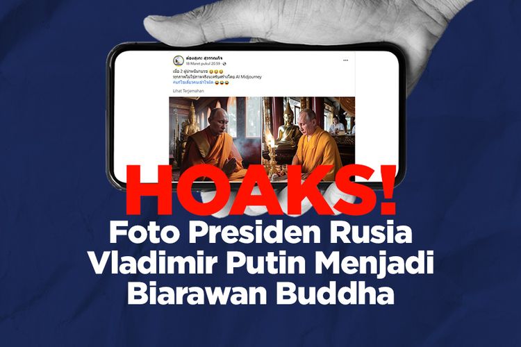 HOAKS! Foto Presiden Rusia Vladimir Putin Menjadi Biarawan Buddha