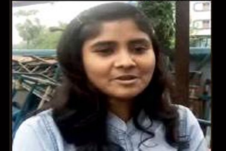 Sanchari Saha, gadis 19 tahun yang menangkap pencuri yang mengambil ponselnya Senin (2/4/2018).