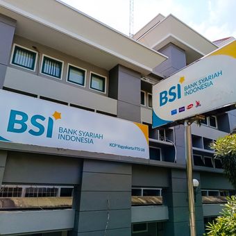 Ilustrasi kantor cabang BSI.