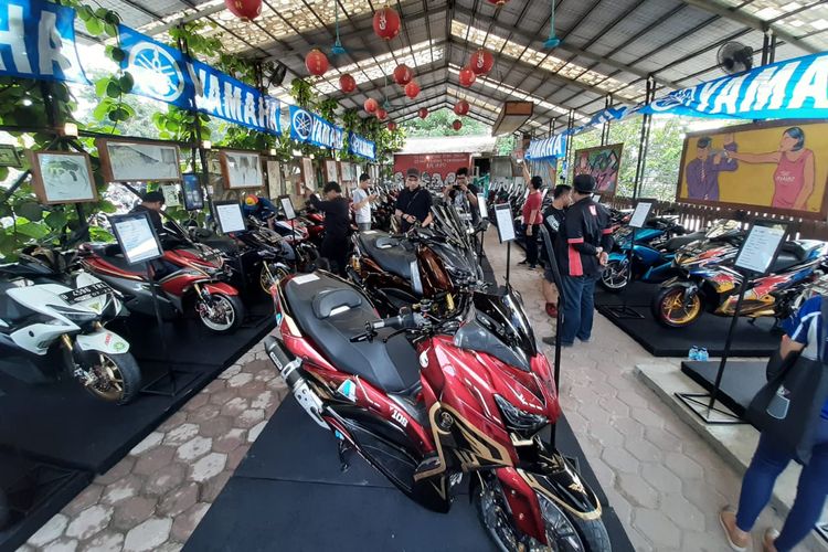 Putaran semifinal pertama CustoMAXI x Yamaha Heritage Built di Bekasi, Jawa Barat, Sabtu (18/1/2020).