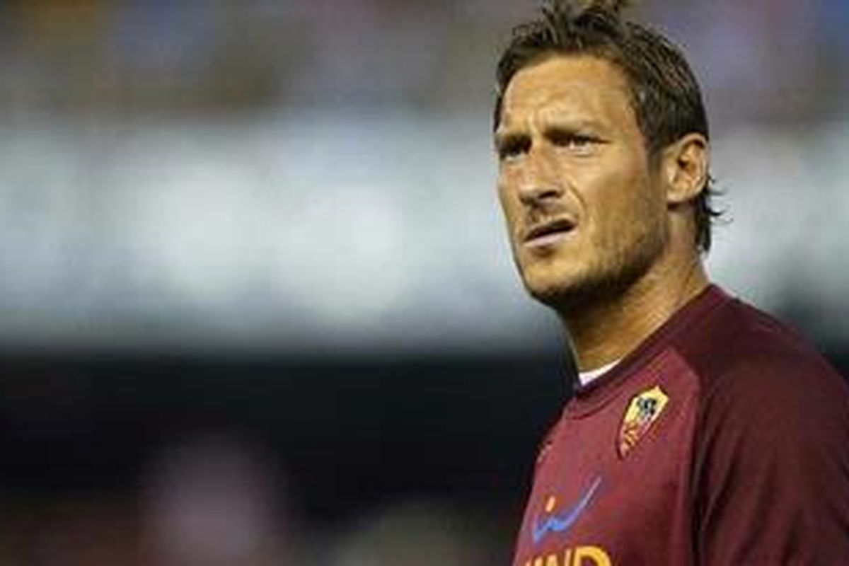 Kapten AS Roma, Fransesco Totti.