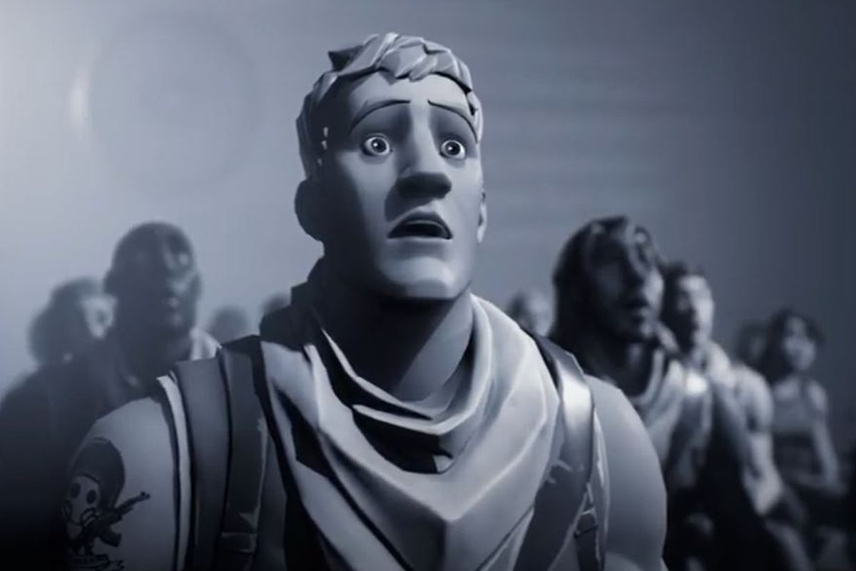 Tangkapan layar karakter Fortnite di video Ninteen Eighty-Fortnite.