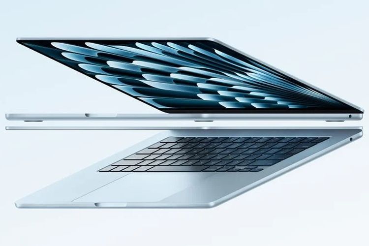 MacBook Air M4 2025 dengan warna baru sky blue.