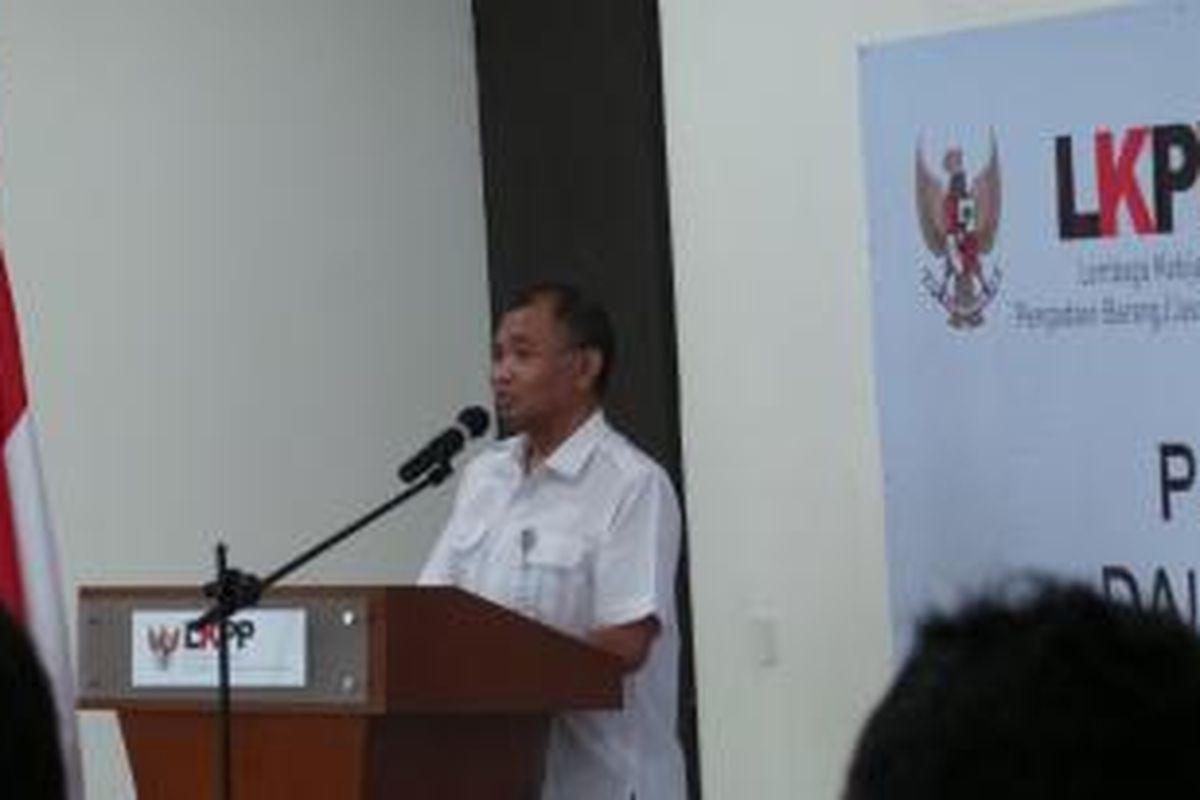 Kepala Lembaga Kebijakan Pengadaan Barang dan Jasa Pemerintah (LKPP) Agus Rahardjo