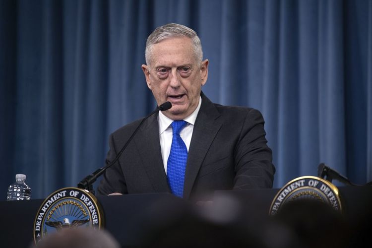 Menteri Pertahanan AS Jim Mattis.