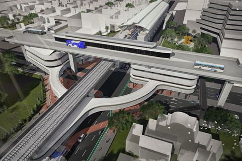 Begini Desain Skybridge Penghubung Stasiun MRT ASEAN-Halte Transjakarta CSW