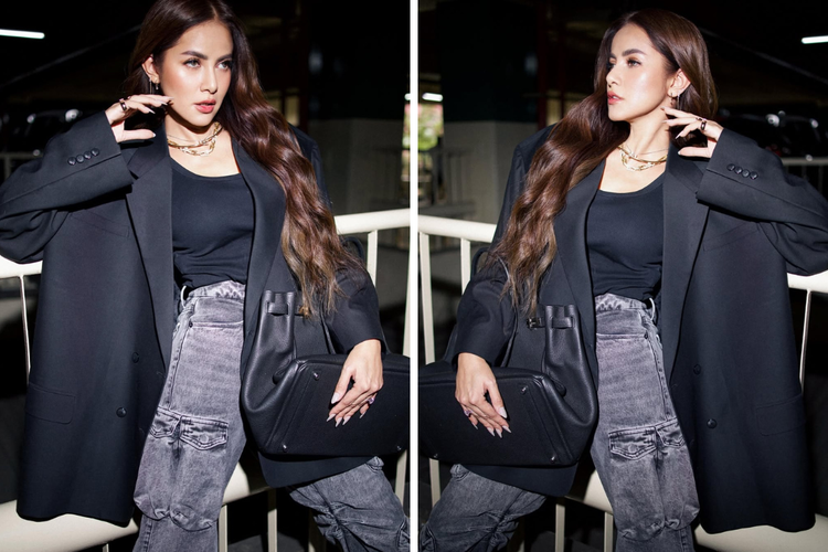 Olla Ramlan kembali tampil mencuri perhatian dengan gaya busananya yang glamor dan bold. Simak selengkapnya.