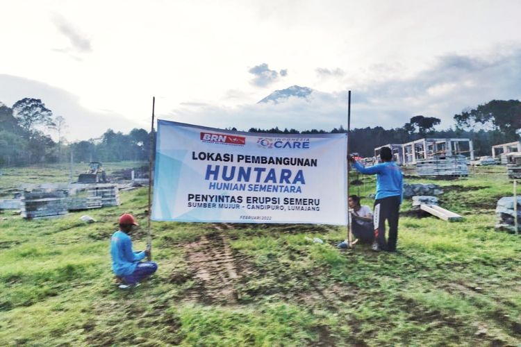 Lokasi Pembangunan Huntara di Desa Sumber Mujur bagi penyintas Semeru.