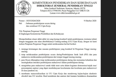 Viral Surat Imbauan untuk Kampus agar Mahasiswa Tak Ikut Demo, Ini Penjelasan Kemendikbud