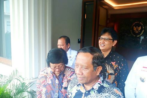 Menteri LHK Siti Nurbaya Bertemu Mahfud MD, Bahas Persiapan Rakornas Karhutla