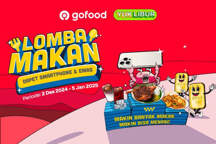 ikuti LOMBA MAKAN untuk memenangkan hadiah 5 gram logam mulia. 
