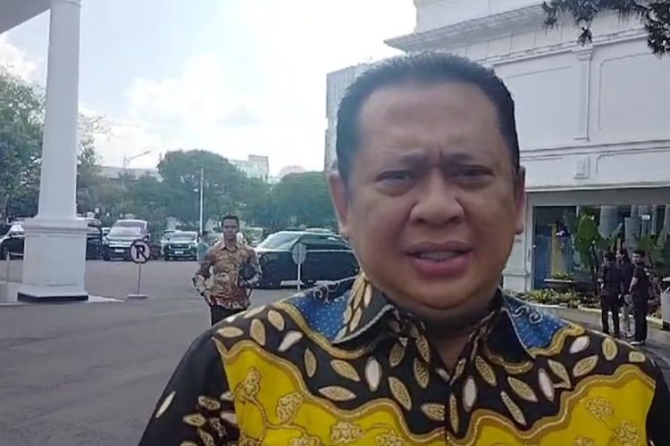 Ketua MPR RI Bambang Soesatyo di Kompleks Istana Kepresidenan RI, Jumat (28/7/2024).