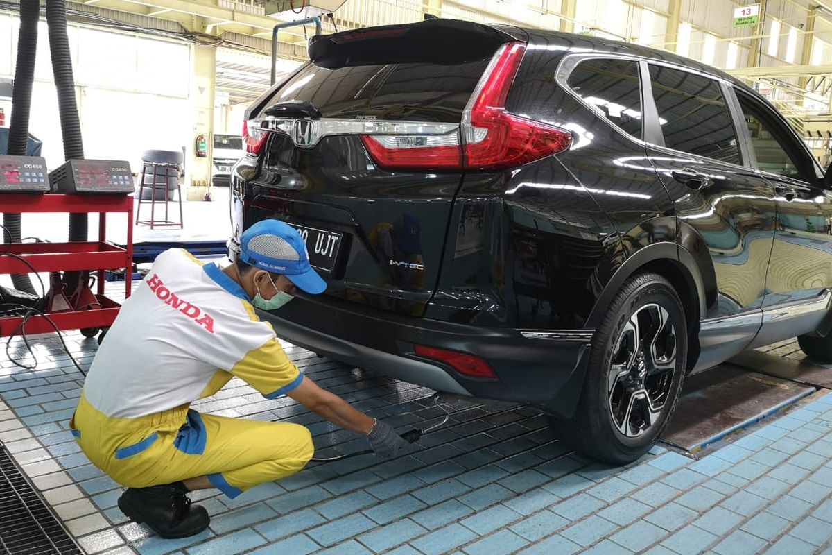 Uji emisi gratis di diler Honda yang ada di DKI